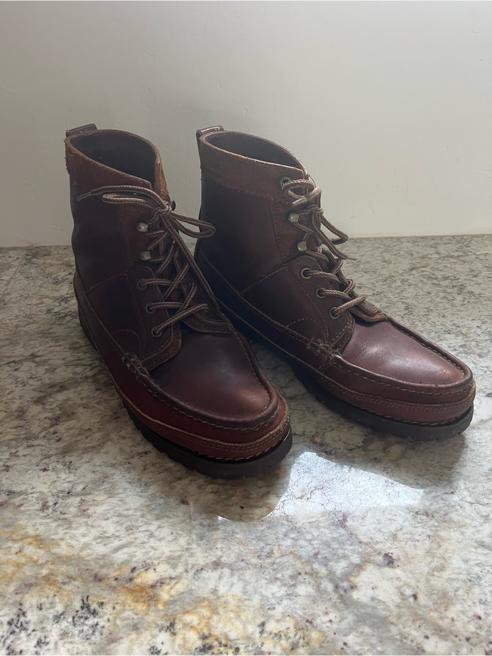 Polo by Ralph Lauren Women's Brown Leather Chukka Boots
